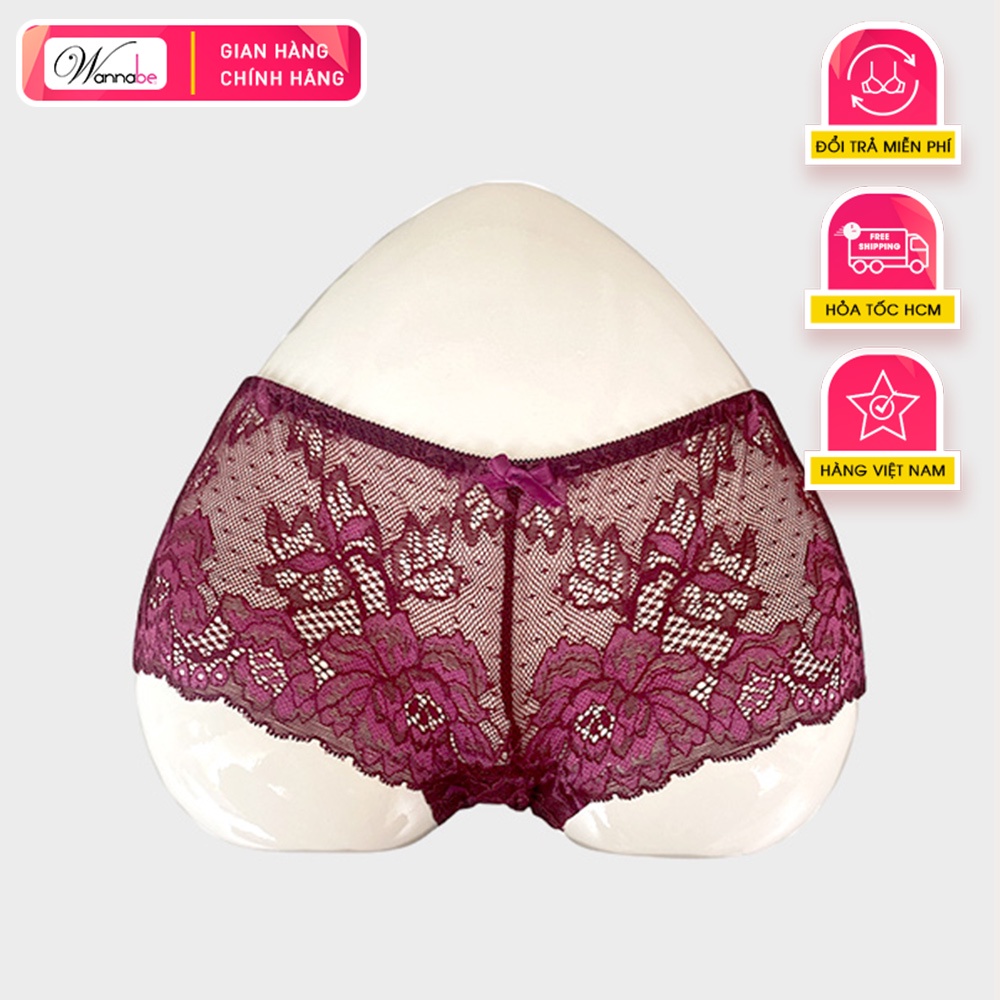 Quần lót ren Wannabe QLR09 mềm mại, ôm dáng sexy quyến rũ