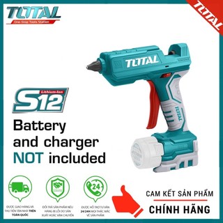 TOTAL Súng bắn keo dùng pin S12 TGGLI1201 <HÀNG CHÍNH HÃNG>
