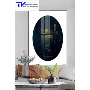 Tranh Treo Tường Phong Cách Trung , Tranh Tráng Gương D40x60cm D50x75cm D60x90cm D70x110m