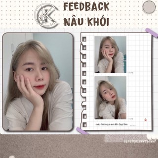 Thuốc Nhuộm Tóc Nâu Khói Sáng | Lên Từ Nền Tóc Nâu Không Tẩy Level 7-8 | Khanh.Color