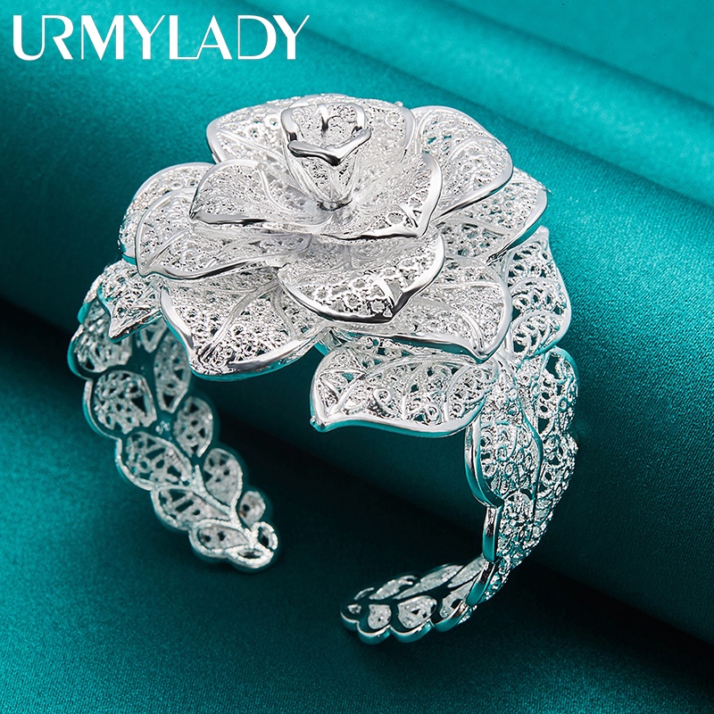 Vòng Đeo Tay Bạc Sterling 925 Hình Hoa Thời Trang Cho Nữ