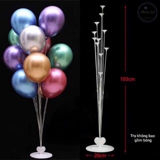 TRỤ CẮM BÓNG BAY GIẢ CAO 1.5M GẮN 11 QUẢ BÓNG, PHỤ KIỆN TRANG TRÍ TIỆC