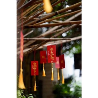 thẻ treo thư pháp ngày tết 24 thẻ giấy cao cấp