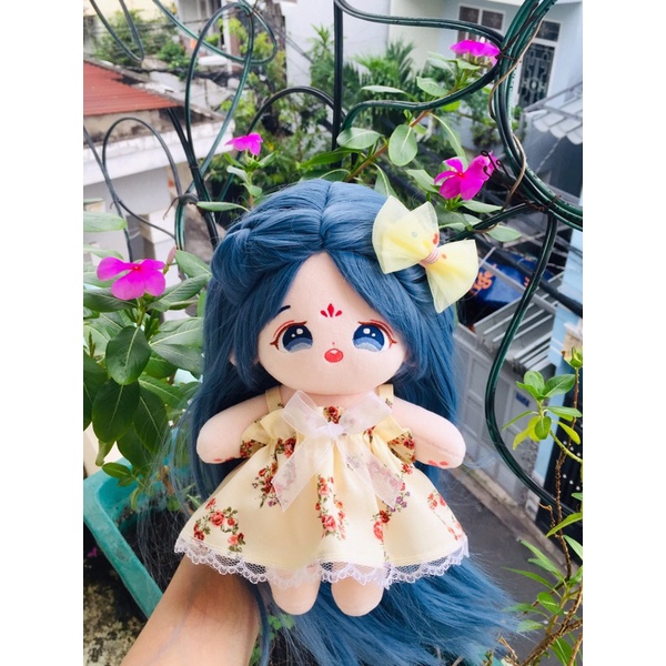 Outfit Doll Có Sẵn Váy Dún đơn Giản Giá Siêu Rẻ Cho Doll Bông 20cm Doll