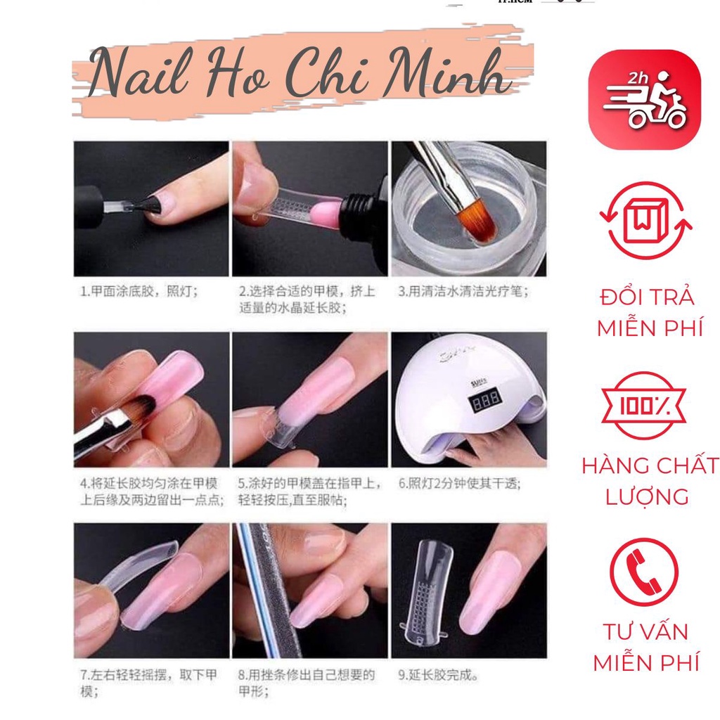 [GIÁ TỐT] Gel gôm B281 chính hãng - Gel nối móng úp siêu nhanh, siêu bền đẹp tuýp 30ml