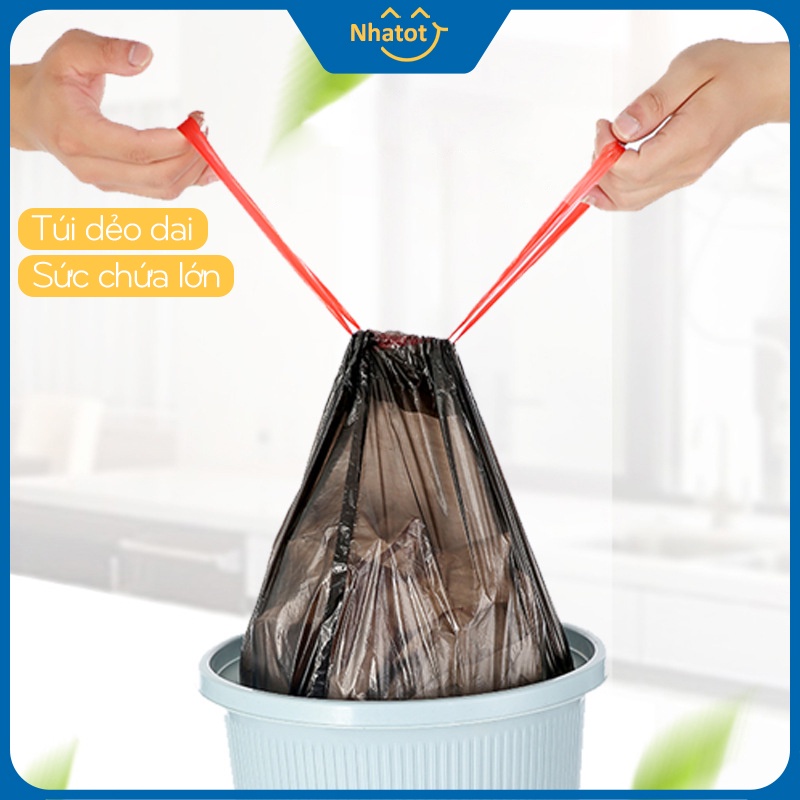 Túi Đựng Rác Có Quai Dây Rút Dai Chắc Chắn, Bọc Bao Đựng Rác - Nhà Tốt ...
