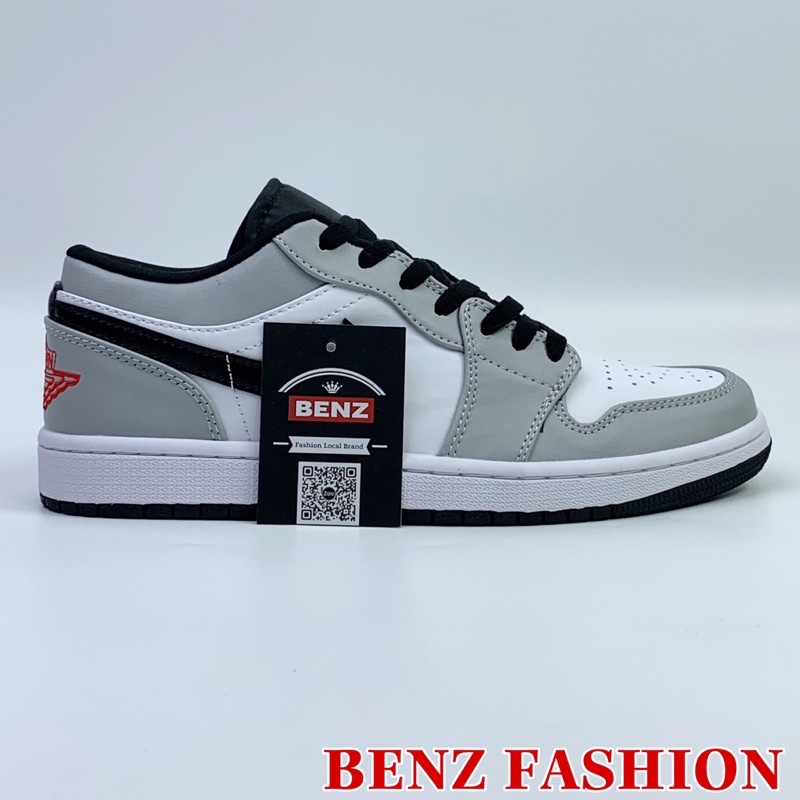 (Hàng S.Cấp tặng bok bảo vệ +vớ+quà) Giày thể thao,sneakers J.D low xám đen nam nữ đế chống trơn thoáng khí B 128