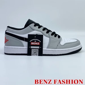 Giày thể thao,sneakers J.D low xám đen nam nữ đế chống trơn thoáng khí B 128