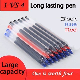 3PCS Bút mực gel cỡ lớn ngòi 0.5mm màu xanh dương/đen/đỏ