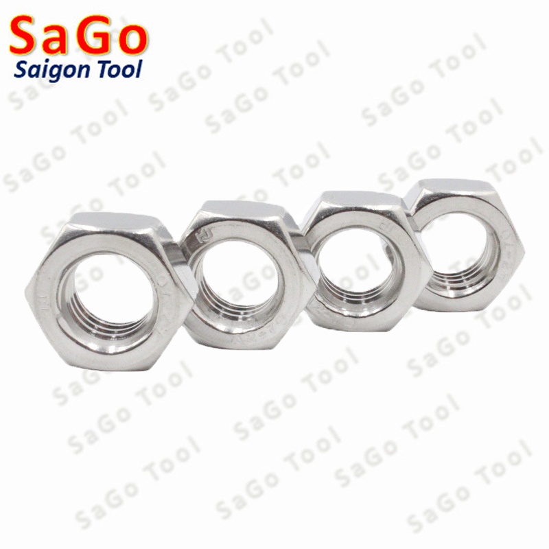 Đai Ốc, Tán Dẹp, Tán Ecu Inox 304 Dùng Cho Bulong M3, M4, M5, M6, M8 ...