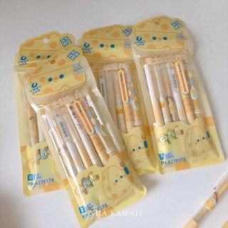 Set bút gel bấm mực đen các loại Umei, Mura siêu cute