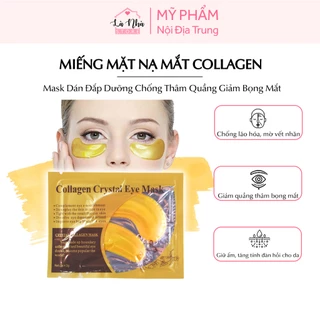 Mặt nạ mắt làm mờ quầng thâm mắt Collagen Crystal Eyes, miếng mask vàng gold dán đắp dưỡng làm giảm nếp nhăn, bọng mắt.