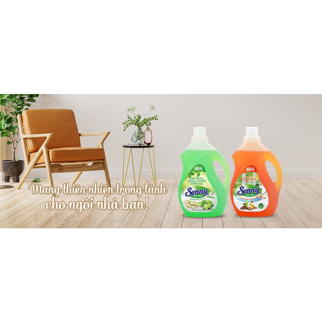 Ảnh Nước lau sàn thiên nhiên Senny hương quế 3.8kg 3