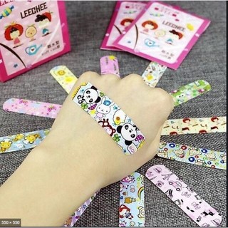 HỘP 100 MIẾNG Ơ GÂU - BĂNG CÁ NHÂN TRẺ EM/băng gâu nhiều hình/băng gạc ngộ nghĩnh OKAMAS