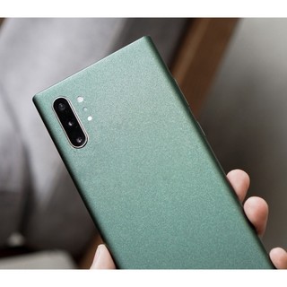 Dán mặt lưng skin xanh rêu nhám Samsung NOTE 10 PLUS NOTE 10 S20 ultra Note 20 S10 PLUS S10 5G NOTE 8 NOTE 9 S8 S9 S10