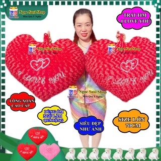 GỐI ÔM TRÁI TIM I LOVE YOU DÙNG ÔM NGỦ TRANG TRÍ QUÀ TẶNG SIÊU ĐẸP CAO CẤP [GIAO NHANH]