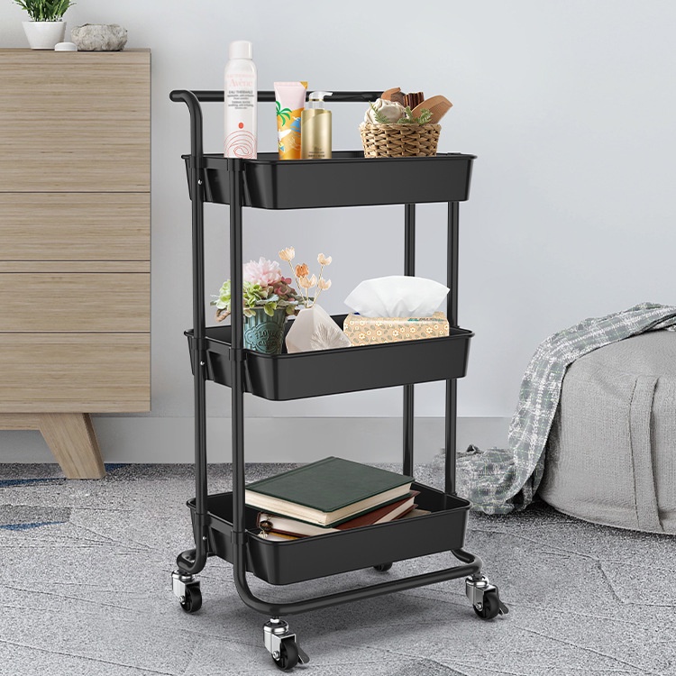 Freeship Xe Đẩy Nhựa Spa 3 Tầng Đủ 4 Màu Thiết Kế Đẹp Mắt Có Bánh Xe Di Chuyển Và Khóa Bánh