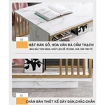 Bàn Trà Sofa HOLI Phòng Khách Mặt Bo Góc An Toàn, Có 2 Tầng Họa Tiết, Chân Sơn Tĩnh Điện Hàng Cao Cấp Bảo Hành 3 Nắm — ảnh 8