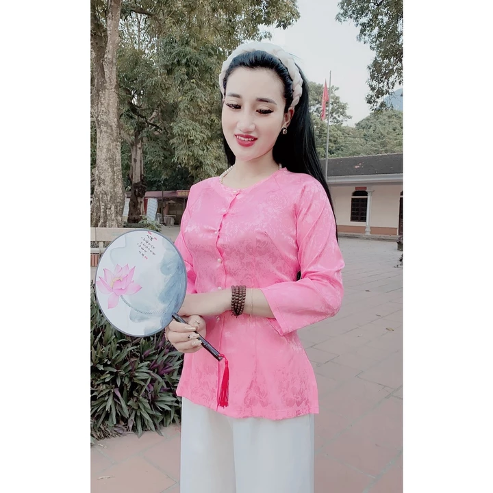 Áo Bà Ba Lụa Gấm Bán Rời Áo Và Quần ,Đồ Lam Đi Chùa Đồ Bà Ba Lụa Mềm Mịn