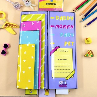 Bộ nhà gia đình Pop It - búp bê giấy
