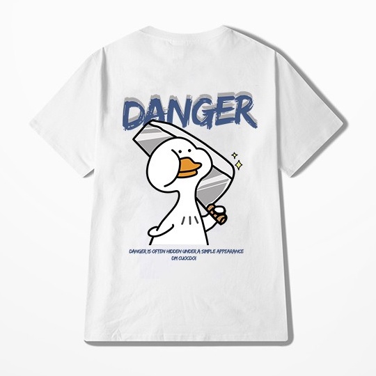 Ảnh Áo thun NELLY Cotton 260gsm Premium - Duck Danger Tay Lỡ Form Rộng Nam Nữ 1