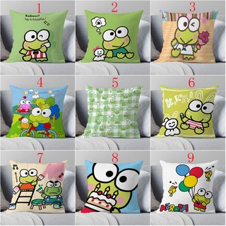 Vỏ Gối Keroppi Sanrio Họ Dễ Thương Trẻ Em Quà Tặng Sinh Nhật Vỏ Gối Trang Trí Nhà (Không Có Lõi Gối)