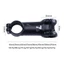 DELMER Thân xe đạp MTB Xe đạp đường trường 31.8mm Thân dài siêu nhẹ 45 / 55 / 65 / 70 / 80 / 90 / 100 / 110mm Thân xe đạp hợp kim nhôm