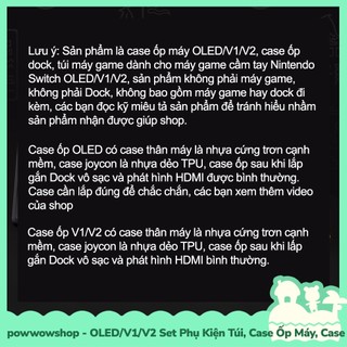 [Sẵn VN - Hỏa Tốc] OLED/V1/V2 Set Phụ Kiện Case Ốp Máy, Ốp Dock, Túi Đựng, Hộp Băng Cho Máy Nintendo Switch Classic Egyp