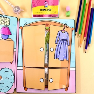 Đồ chơi nhà Holly House - Nhà Búp Bê Giấy