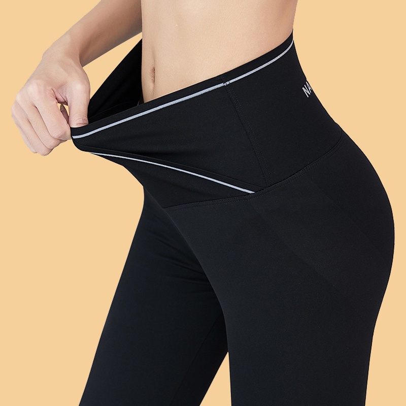 Quần Legging Nữ UNDERCOOL Cạp Chéo Gen Bụng Cotton QD20