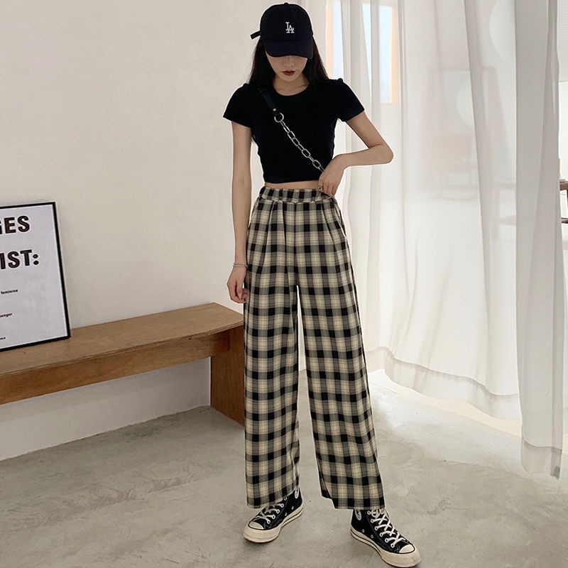 Quần Ống Rộng Lưng Cao Thời Trang Cho Nữ