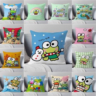 Vỏ Gối Keroppi Sanrio Họ Dễ Thương Trẻ Em Quà Tặng Sinh Nhật Vỏ Gối Trang Trí Nhà (Không Có Lõi Gối)
