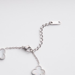 Vòng tay nữ LAMY Five Four Leaf Clovers Bracelet Silver 2026