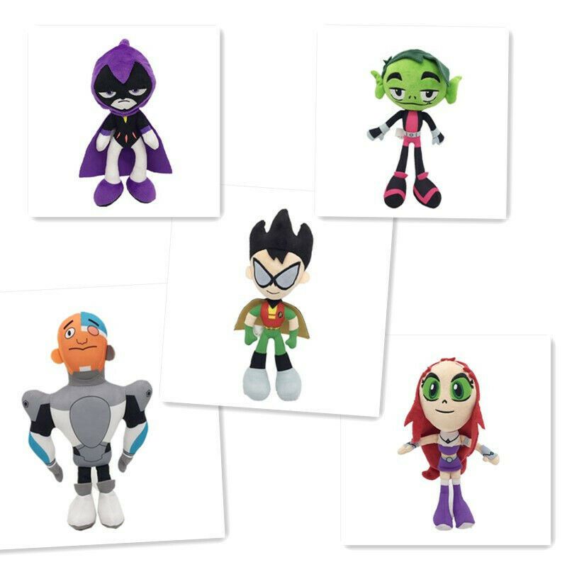 Teen Dễ Thương 10 Inch Titans Go Sang Trọng Đồ Chơi Quà Tặng Có Robin Raven Beast Boy Young Dành Cho Người Hâm Mộ
