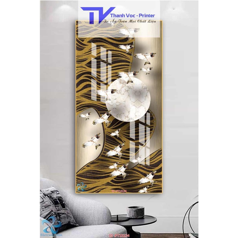 Tranh Treo Tường Tráng Gương 3D Trang Trí Phòng Khách , Phòng Ngủ