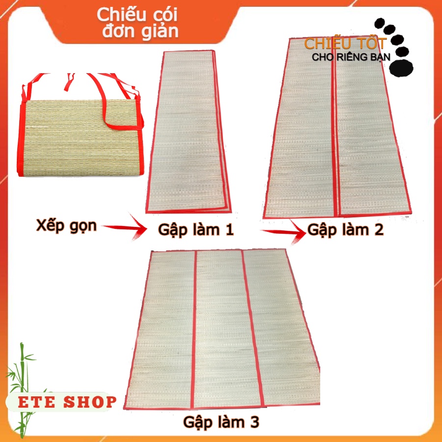Chiếu ngủ văn phòng, chiếu xếp gọn tiện dụng, bền đẹp, an toàn gồm chiếu cói gấp gọn, chiếu điều hòa