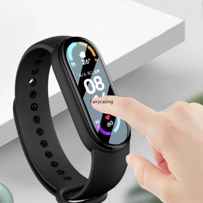 Đồng hồ bảo hiểm toàn diện 360 Kính 9D cho Xiaomi Mi Band 10 9 8 7 6 Phụ kiện Bảo vệ màn hình