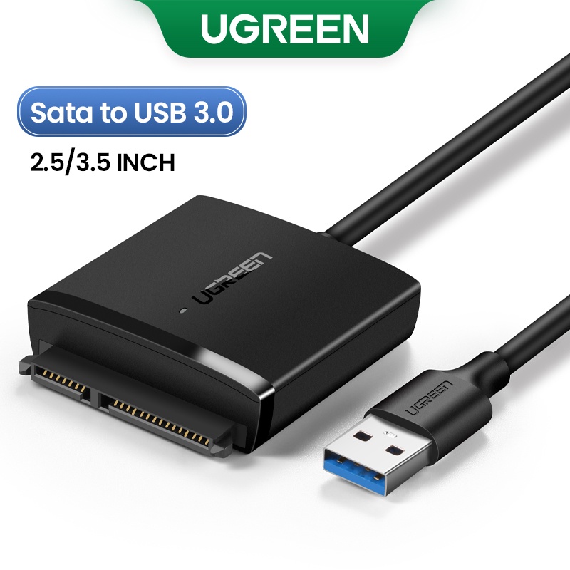 Cáp chuyển đổi SATA sang USB 3.0 UGREEN với Bộ chuyển đổi UASP SATA III sang USB cho ổ cứng 2,5 "Đĩa HDD