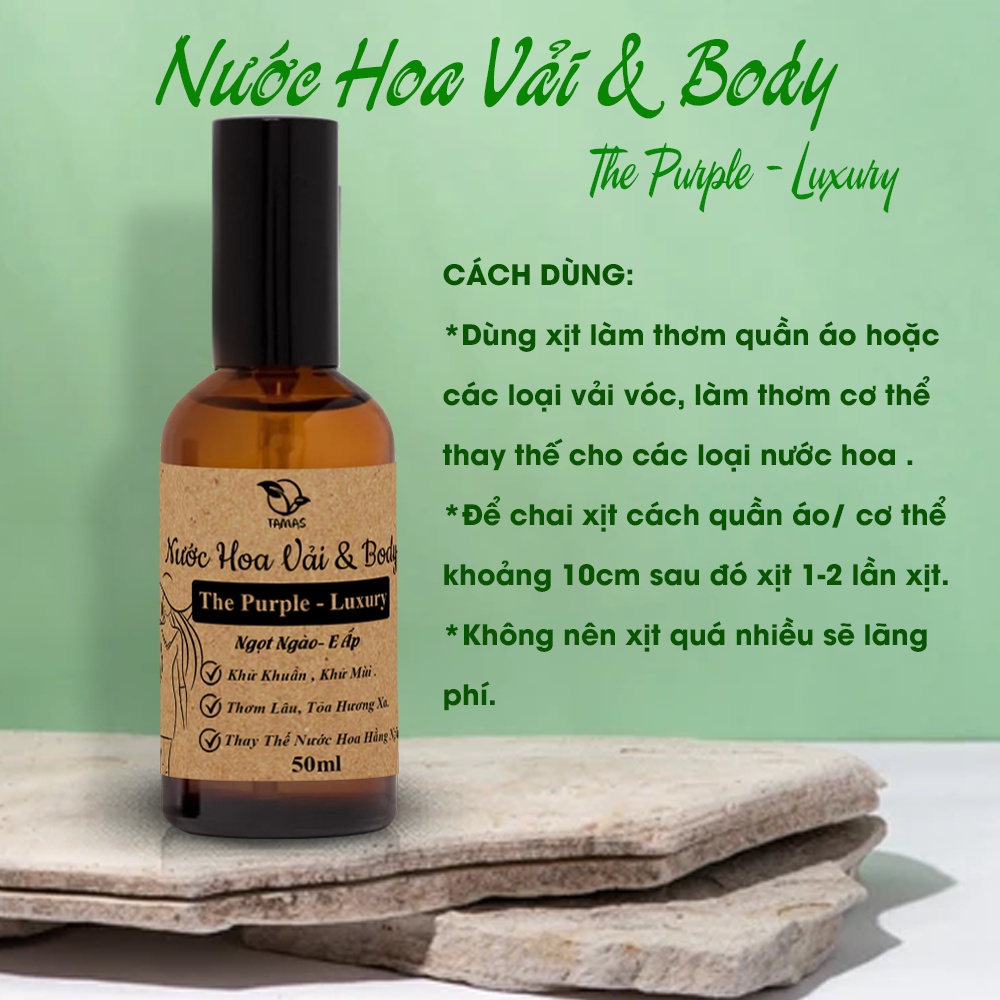 Ảnh Nước Hoa Xịt Thơm Quần Áo & Body TAMAS chai 10ml,50ml - Tự Chọn Mùi Theo Cá Tính Của Bạn 4