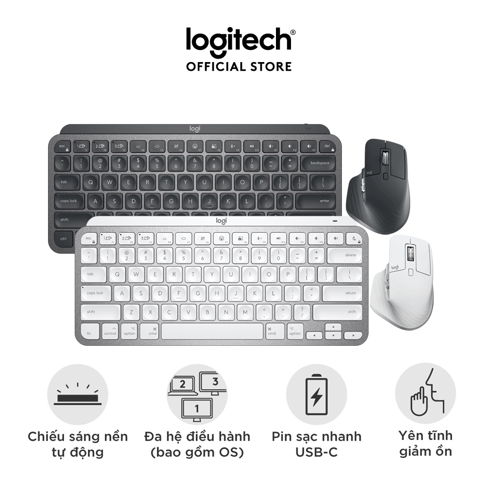 Combo bàn phím Logitech MX Keys Mini và Chuột Logitech MX Master 3S