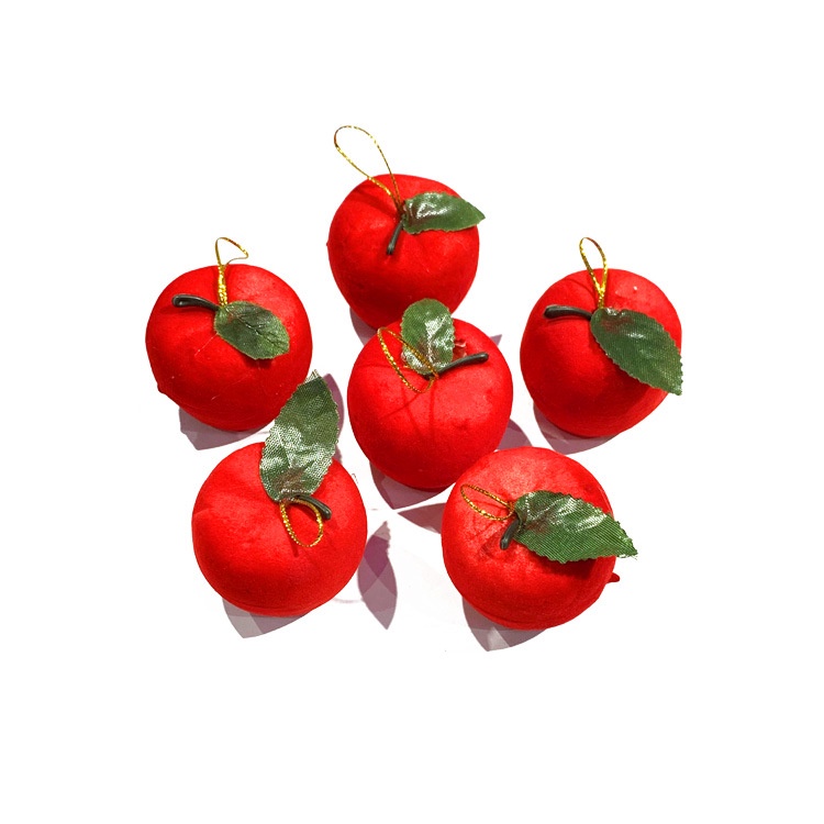 Quả táo nhung - phụ kiên đẹp trang trí Giáng sinh
