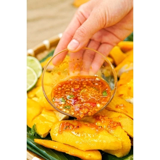 Muối sốt Chú Hải siêu cay, chấm bánh tráng hoặc các loại hải sản