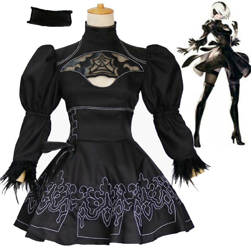 Thoải mái Chi tiết và Nier Automata 2b Yorha No.2 Bộ trang phục hóa trang
