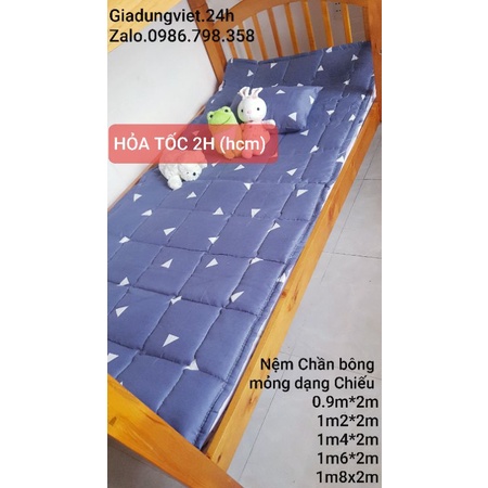 Đệm Topper mỏng Loại 1 đẹp_ chiếu nệm đa năng (đủ size,ảnh thật ...