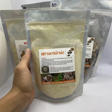 Bột Tam Thất Bắc Hà Giang - Hàng Chất Lượng Củ Loại 5 - Bột xịn Không Pha - Tốt Cho Sức Khỏe - Dược Liệu Quý Tây Bắc