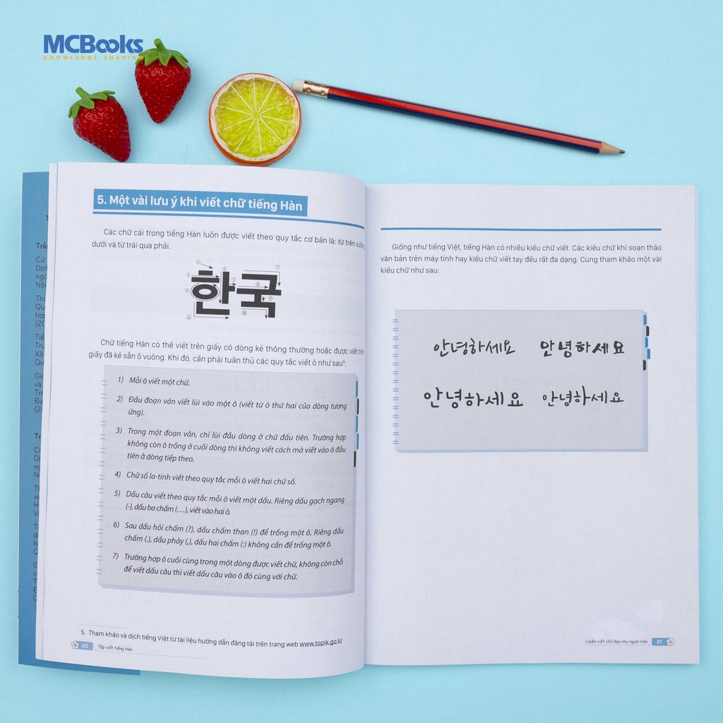 Ảnh Sách - Tập viết tiếng Hàn Mcbooks 3