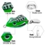 Mồi Câu Cá Giả Hình Ếch Nhảy 3D 3.5cm / 6g 8 Màu Mềm Có Móc Kép