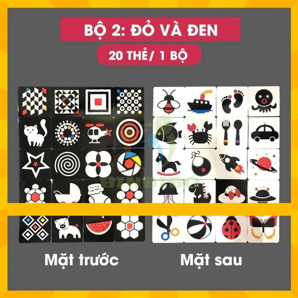 Bộ thẻ kích thích thị giác trẻ sơ sinh - Binbibo