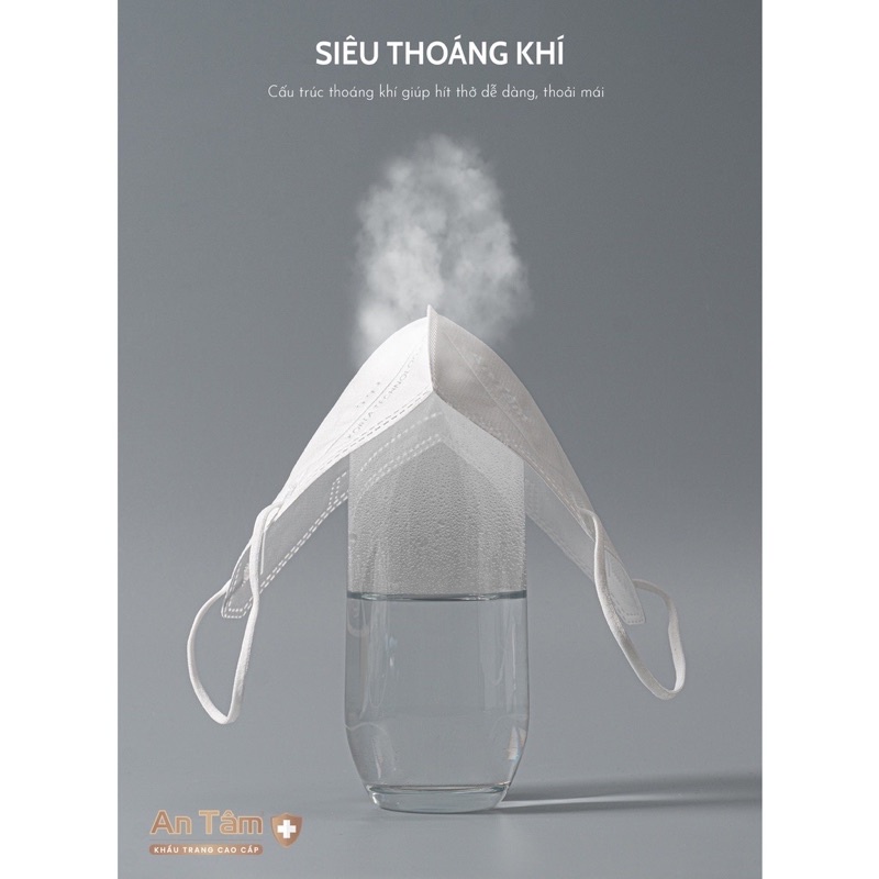 6D MASK - Thùng 500 Cái Khẩu Trang Y Tế kháng khuẩn chính hãng An Tâm ôm sát khuôn mặt chống nắng