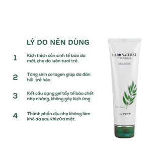 Tẩy Da Chết Thảo Dược Mịn Và Sáng Da Dr.Pepti Herb Natural Peeling Gel 130ml - Bebeau